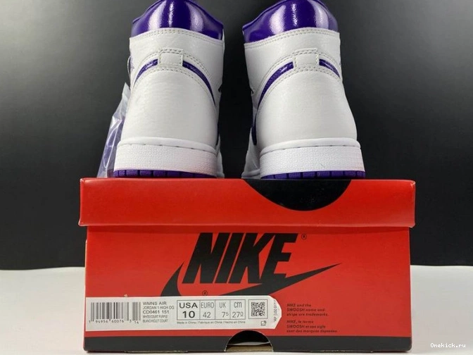 One Kick CD0461-151 HIGH 1 COURT PURPLE AIR RETRO JORDAN 0812